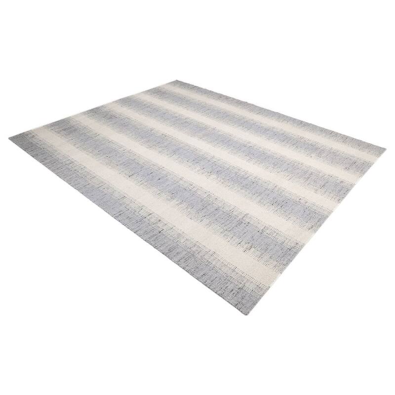 Overton Handmade Modern Contemporary Striped Area Rug