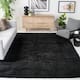 SAFAVIEH California Shag Izat 2-inch Thick Area Rug - 8' x 10' - Black