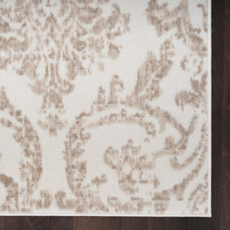 Nourison Jane Farmhouse Vintage Indoor only Damask Area Rug