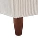 preview thumbnail 4 of 51, Modern Square Corduroy Upholstered Ottoman With Wood Leg