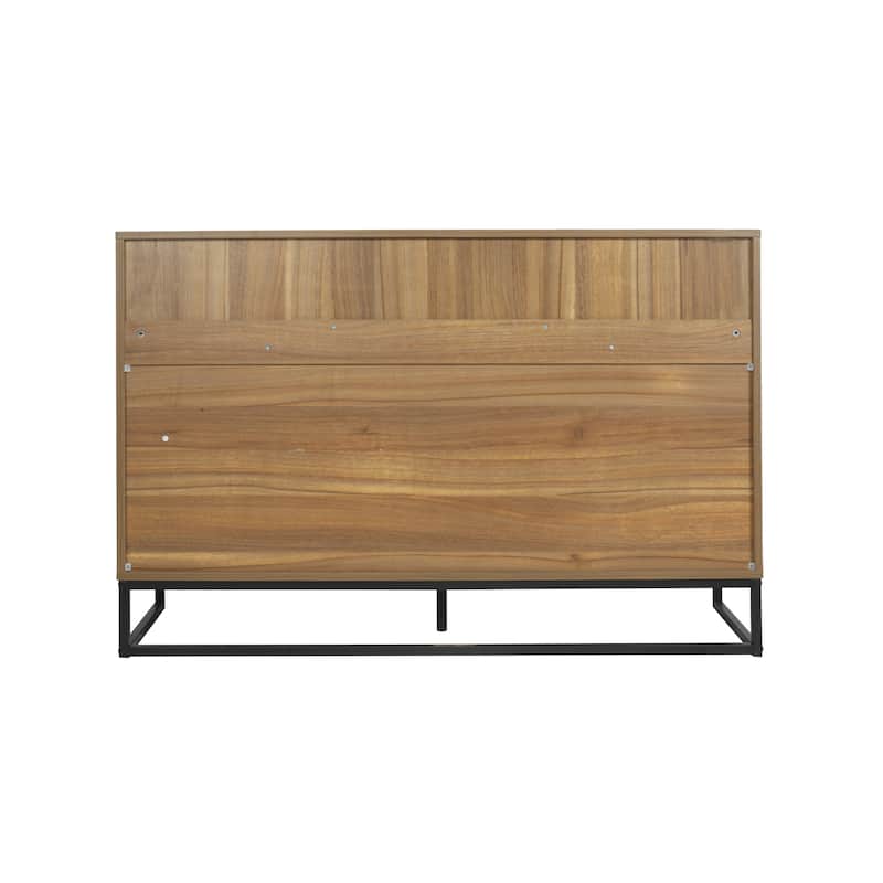 Modern 7 Drawer Dresser Wood Cabinet