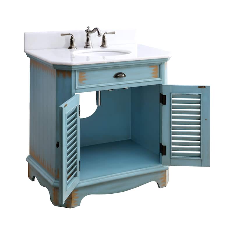 Benton Collection 32" Romeo Single Sink Bathroom Vanity