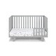 preview thumbnail 3 of 7, HomeRoots Light Gray Solid and Manufactured Wood Standard Three In One Convertible Crib - 54