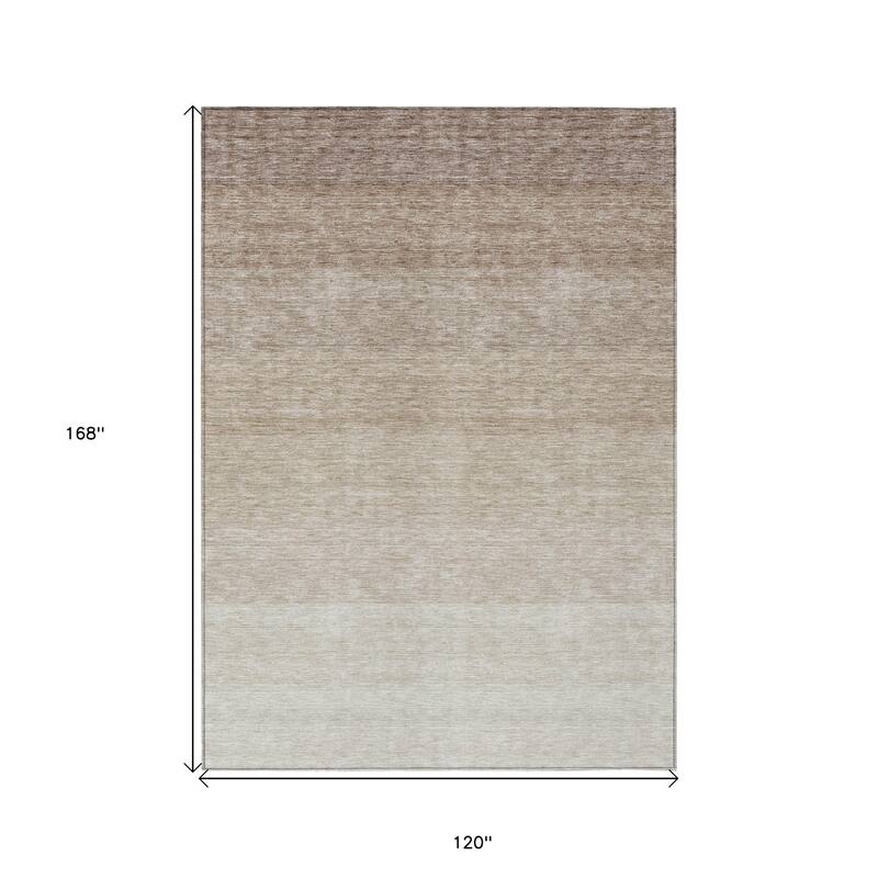 HomeRoots Ombre Transitional Rectangle Outdoor Rug