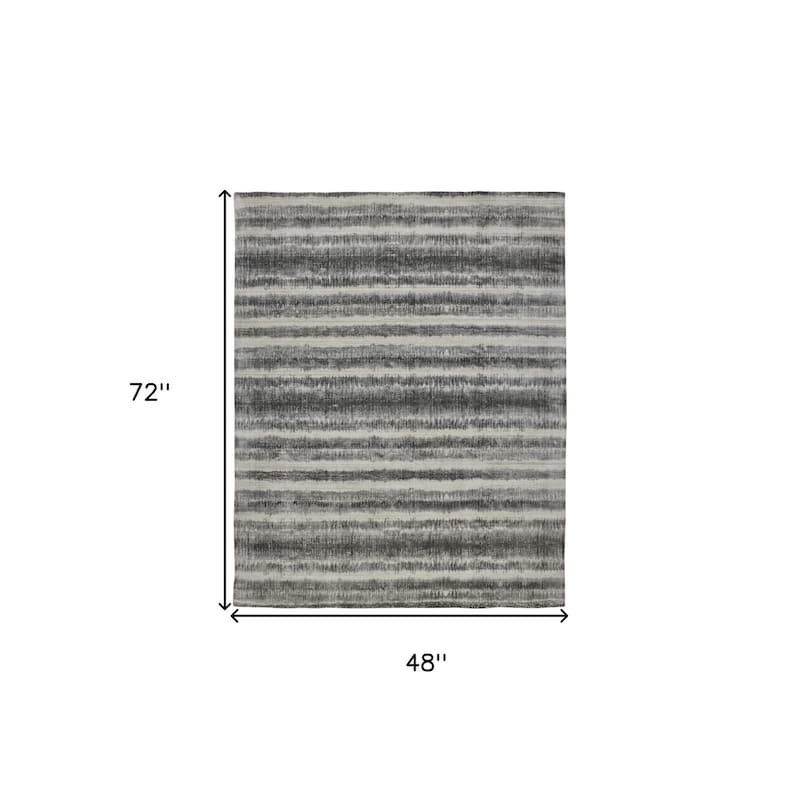 Widus Abstract Modern Woven Durable Area Rug By HomeRoots