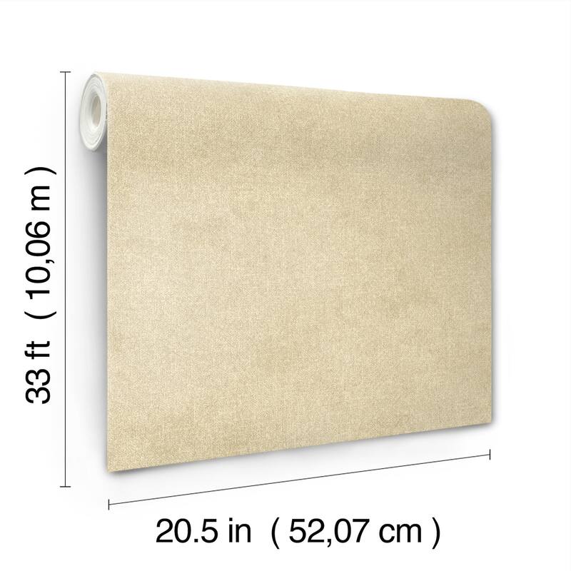Chesapeake Homespun Light Brown Textured Wallpaper