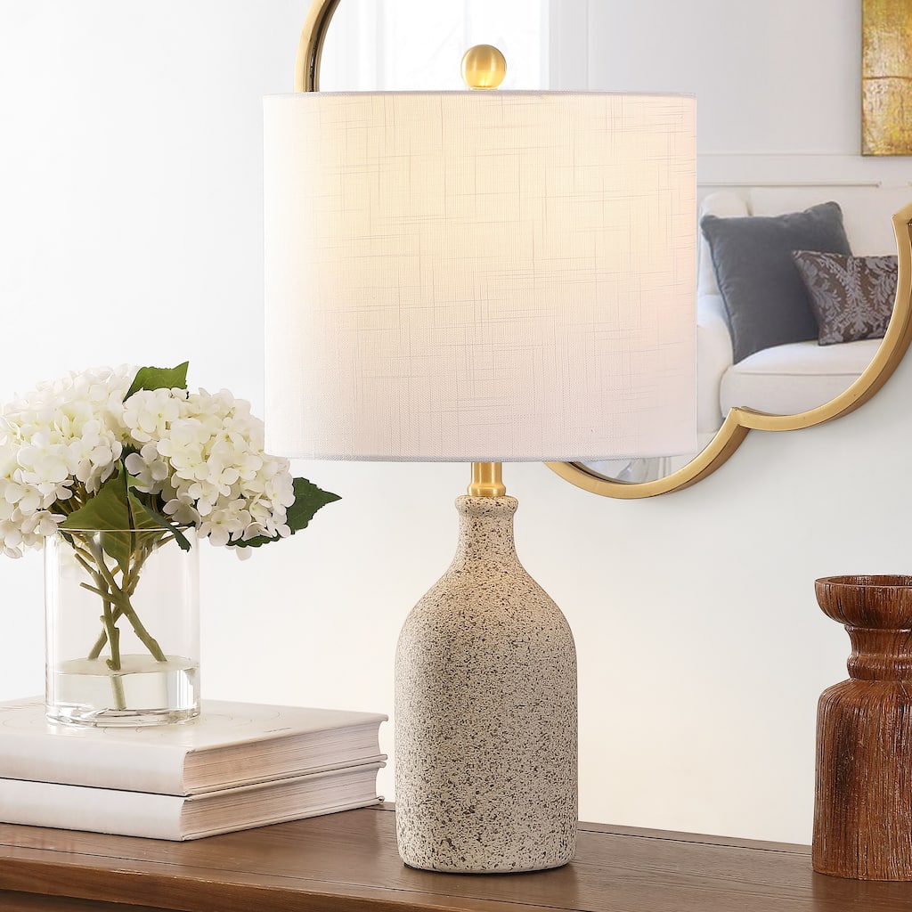 SAFAVIEH Lighting Etelca 23-inch Ceramic Table Lamp - 12" x 12" x 23" - 12Wx12Dx23H