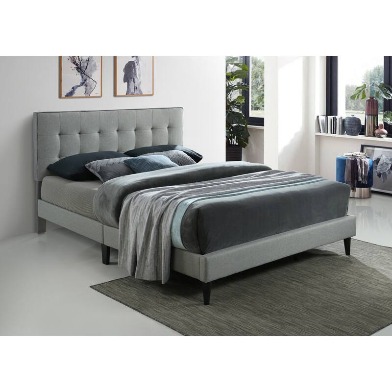 Ella by Ovis Upholstered Tufted Platform Bed Frame