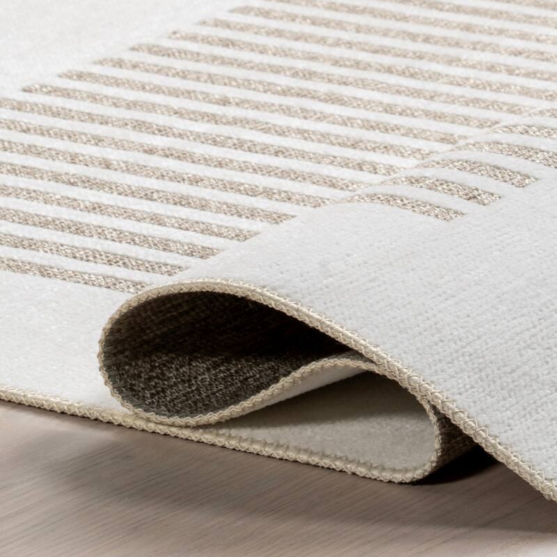 Nuloom Ofeliya SuperiorWash Geometric Reversible Machine Washable Area Rug