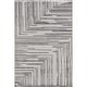 preview thumbnail 2 of 7, Nuloom Ziva Contemporary Abstract High-Low Fringe Area Rug