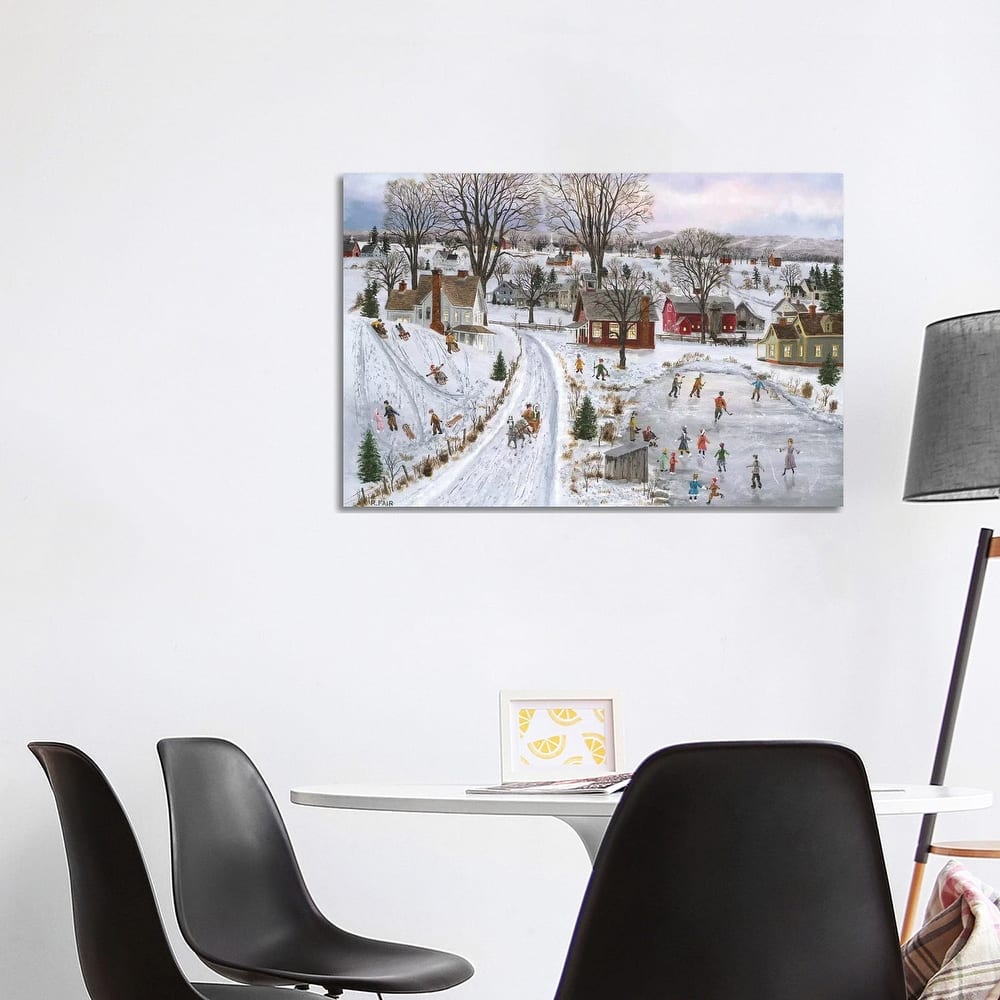 iCanvas "Sleds and Skates" by Bob Fair Canvas Print