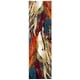 preview thumbnail 41 of 47, SAFAVIEH Glacier Bree Modern Abstract Area Rug 2'3" x 10' Runner - Red/Green - Runner