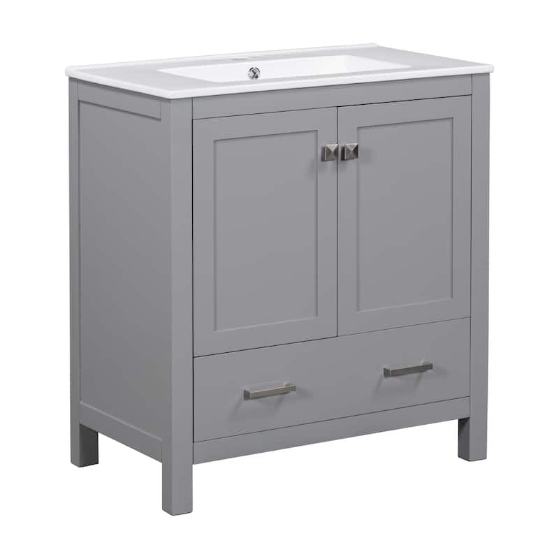 30" Bathroom Vanity with Single Sink