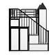 preview thumbnail 6 of 28, Twin over Twin Castle-shaped Bunk Bed with Wardrobe and Multiple Storage