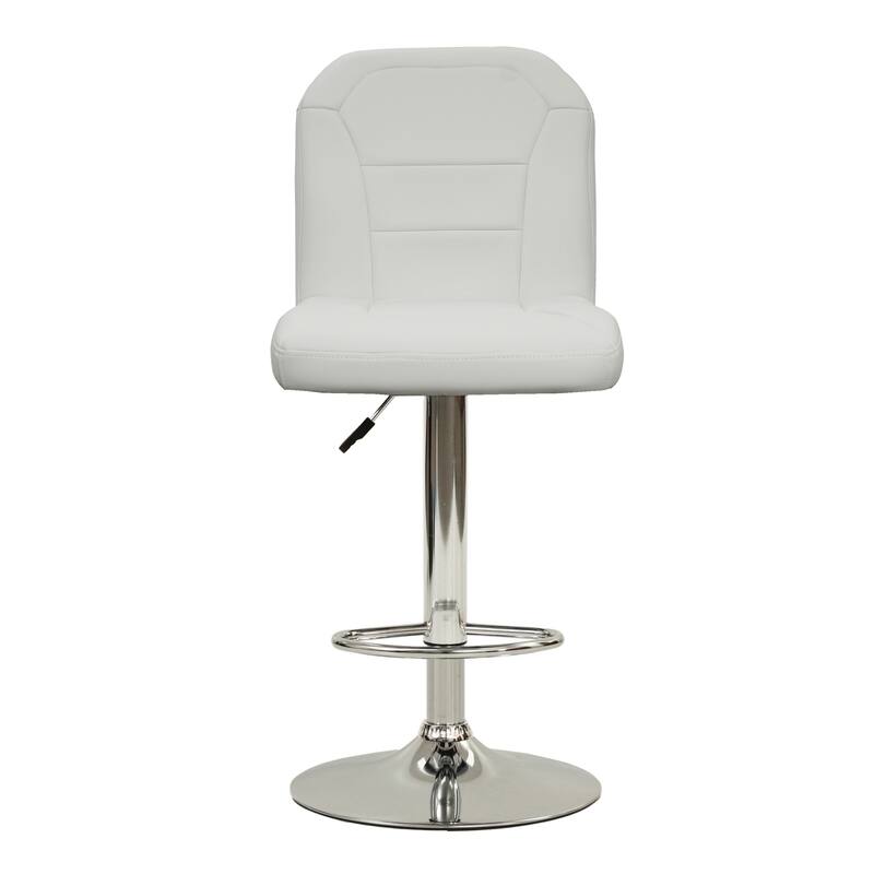 BAR STOOL Faux Leather - White