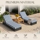 preview thumbnail 94 of 112, Patio Recline Chairs Adjustable Chaise Lounge with Cushions (Set of 2)