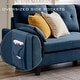 preview thumbnail 12 of 30, Modular Sectional Sofa Couch L Shaped With Storage Ottoman and Side Bags For Living Room