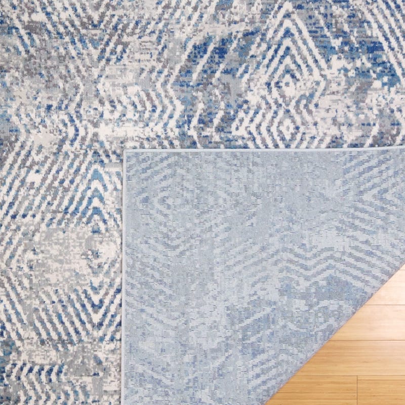 Gertmenian Barga Elene Modern Geometric Blue Indoor Area Rug
