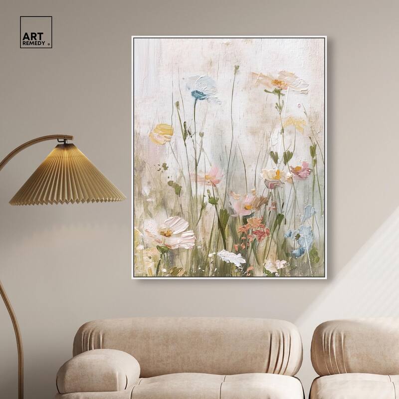 Floral Luster Canvas by Art Remedy