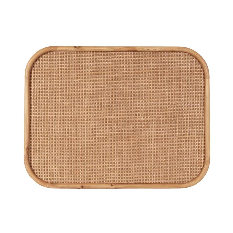 Kate and Laurel Planche Rattan Wall Pinboard