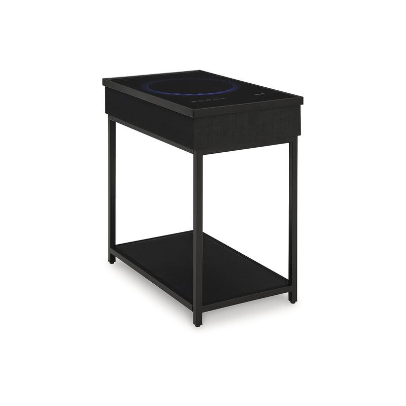 Signature Design by Ashley Gemmet Black Accent Table - 15"W x 25"D x 27"H