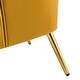 preview thumbnail 97 of 141, Eusebio Tufted Velvet Accent Chair with Wingback, Arms, and Metal Gold Legs for Living Room or Bedroom by HULALA HOME