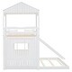preview thumbnail 30 of 47, Friendly Design Twin over Full Bunk Bed, Loft Bed with Playhous