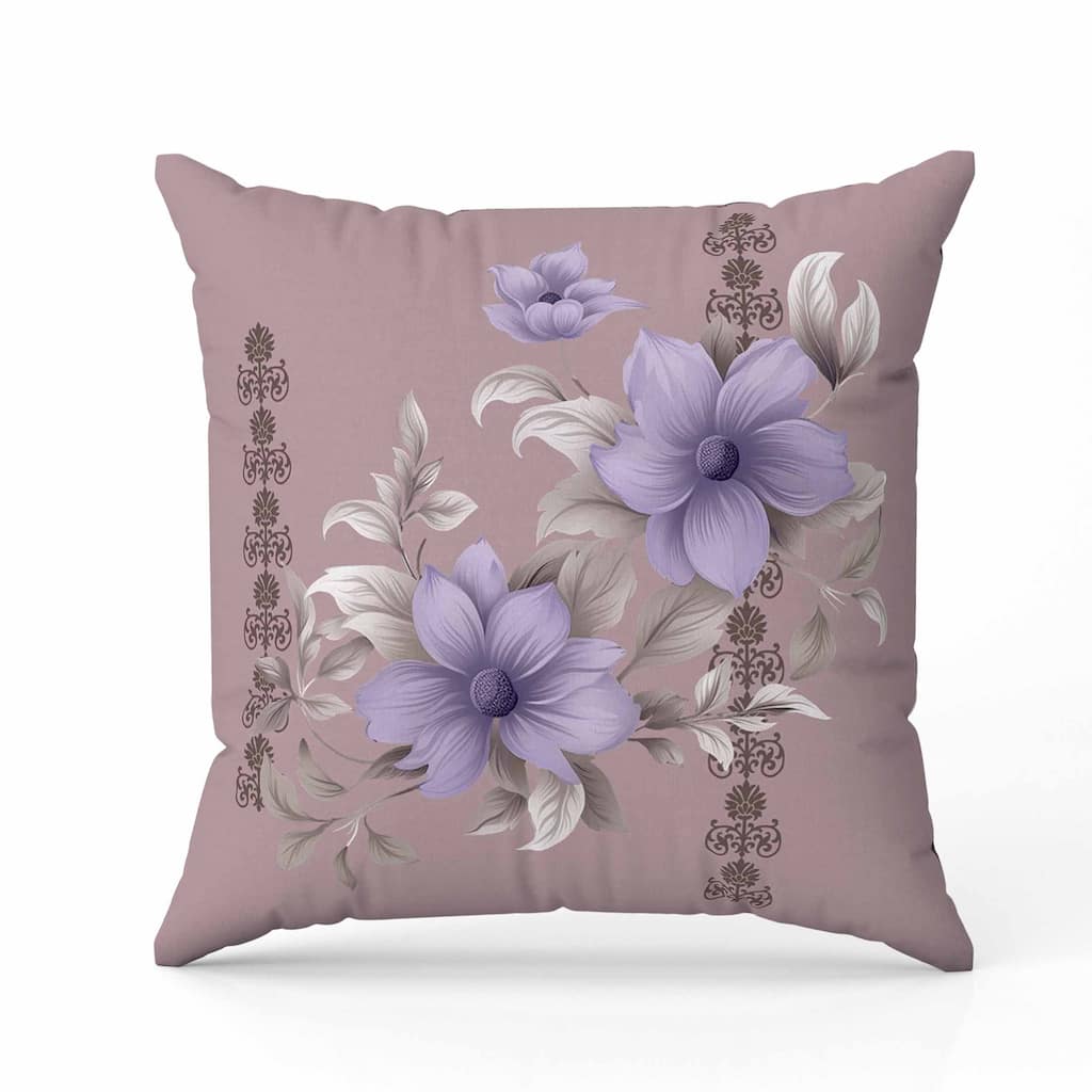 Petal Perfection Indoor/Outdoor Reversible Throw Pillow Light and Pink