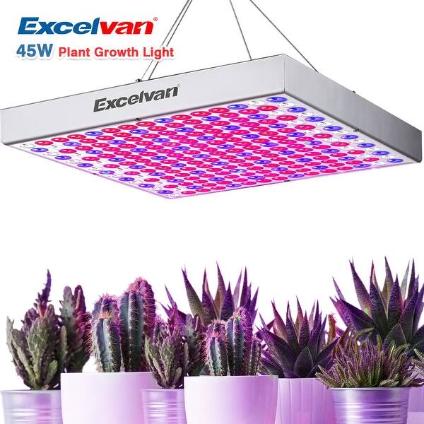 Shop 45w 225 Smd Led Hydroponic Plant Grow Light Lighting Panel Full Spectrum On Sale Overstock 28894032