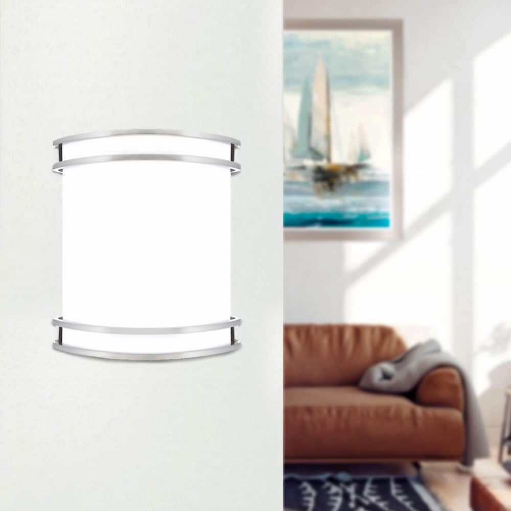 Amax Lighting 15W Metal with 120 Volts LED Wall Sconce Brush Nickel - Brushed Nickel