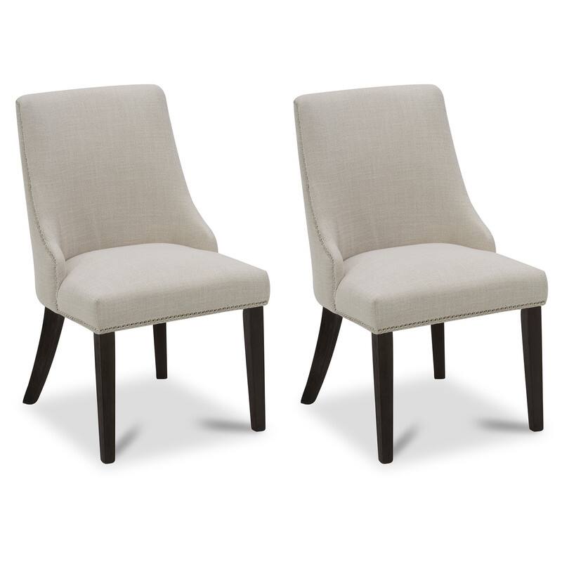 Spruce & Spring Enzo Upholstered Dining Chair Set of 2 - Effie Linen