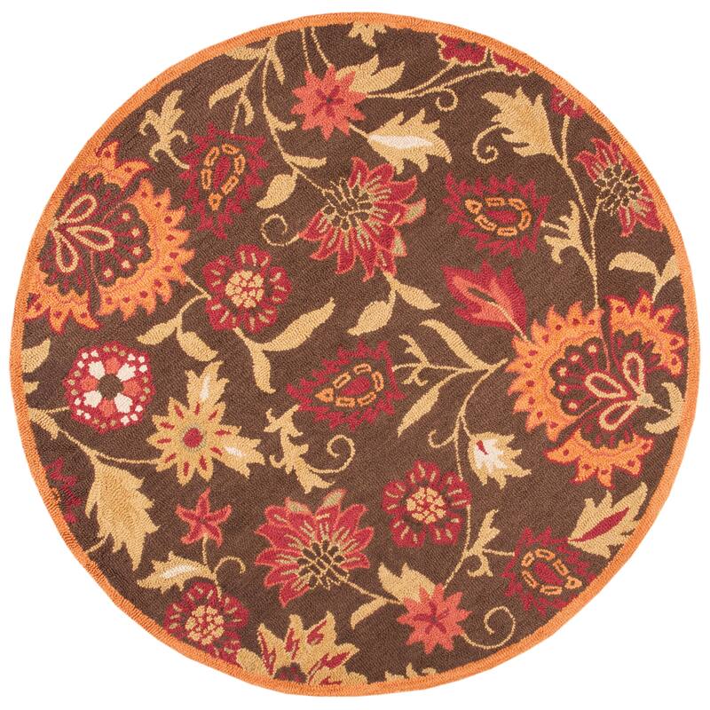 SAFAVIEH Handmade Blossom Chrissie Modern Floral Wool Rug