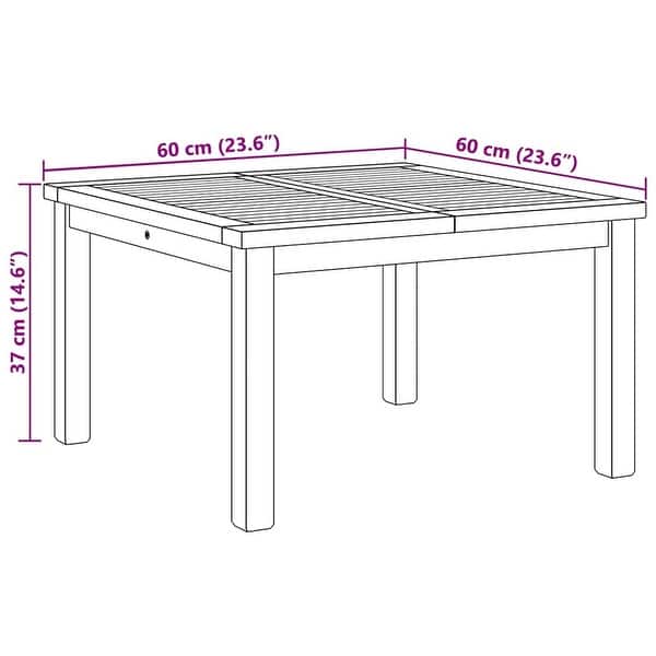 dimension image slide 0 of 6, vidaXL Coffee Table Brown in Solid Teak Wood
