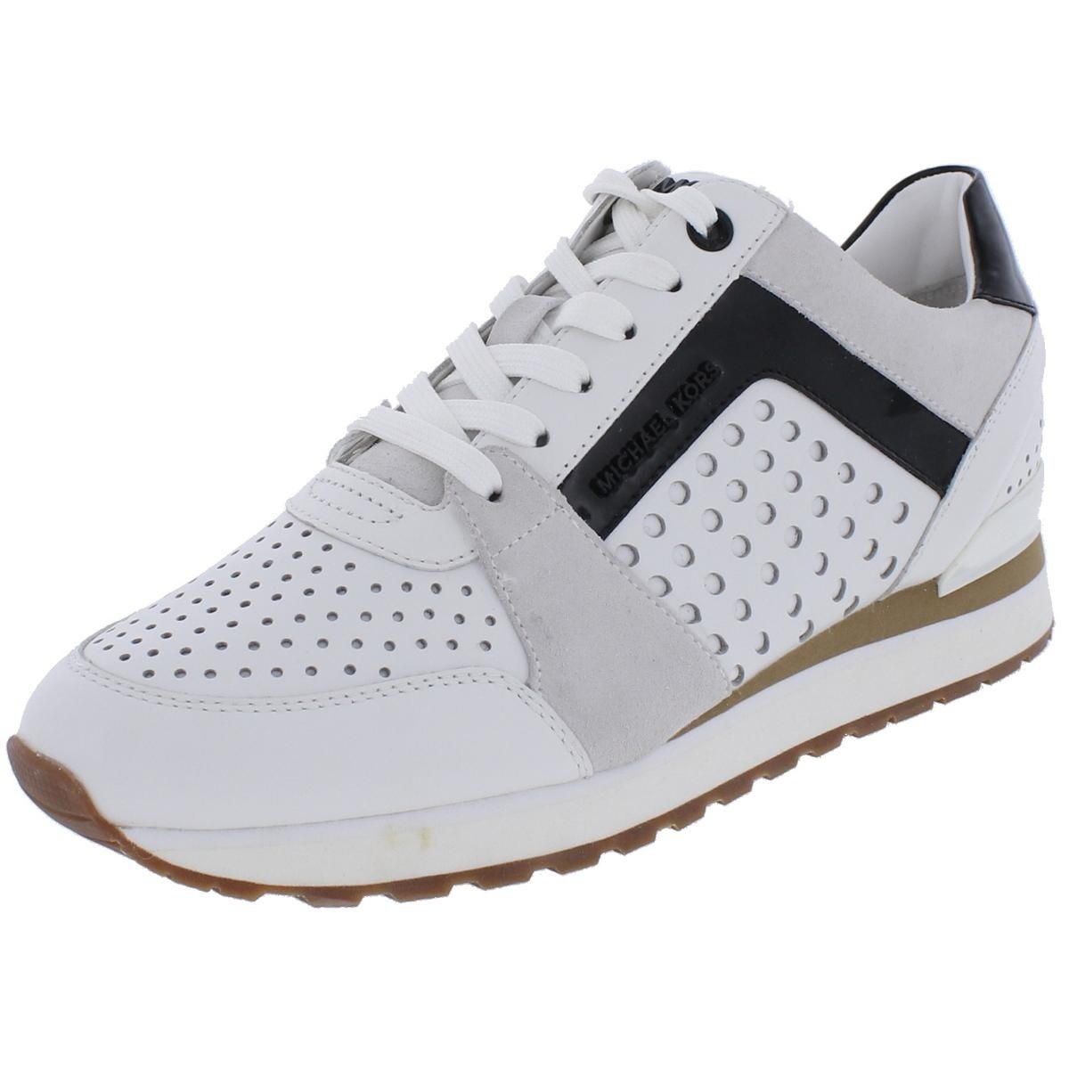 billie metallic leather and satin sneaker