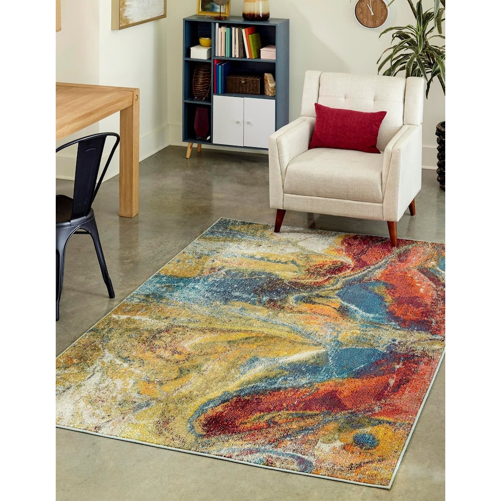 Contemporary Cleley Collection Area Rug