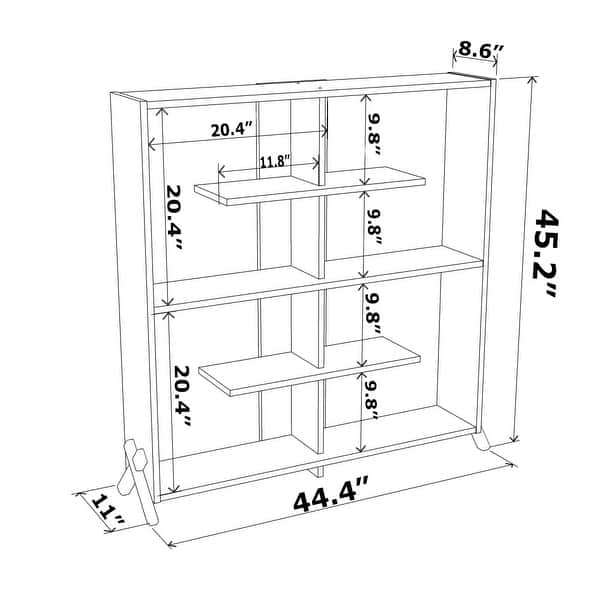 Kip 8-shelf Open Bookcase - Bed Bath & Beyond - 35050253