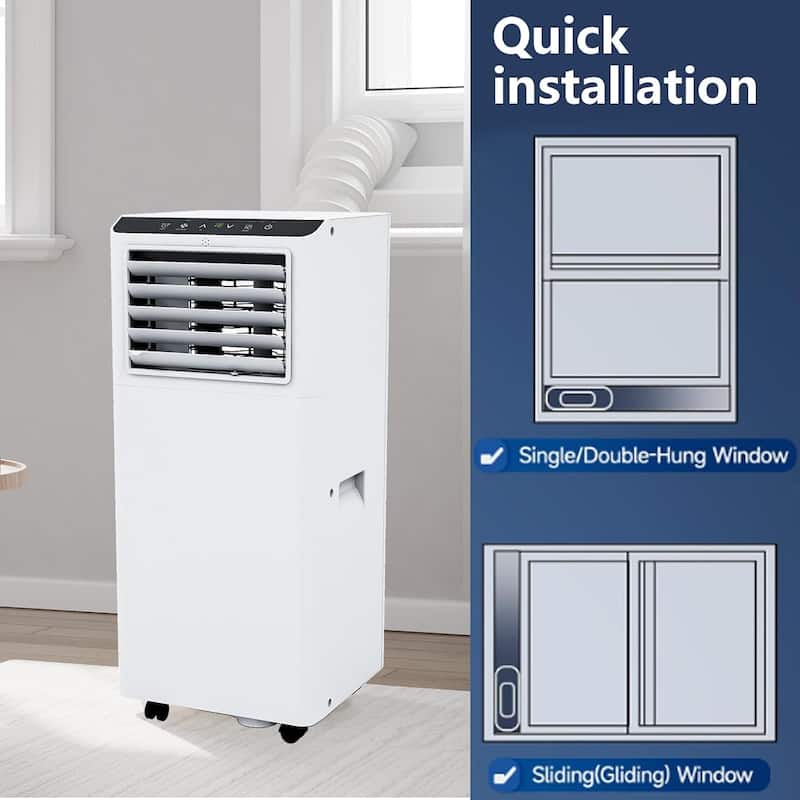 8000 BTU 3 in-1 Ac Unit, 24H Timer, Cools Room Up To 350 sq.ft