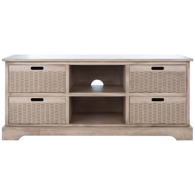 SAFAVIEH Landers 47-inch Storage Media TV Stand - 47.3" W x 15.8" L x 20" H