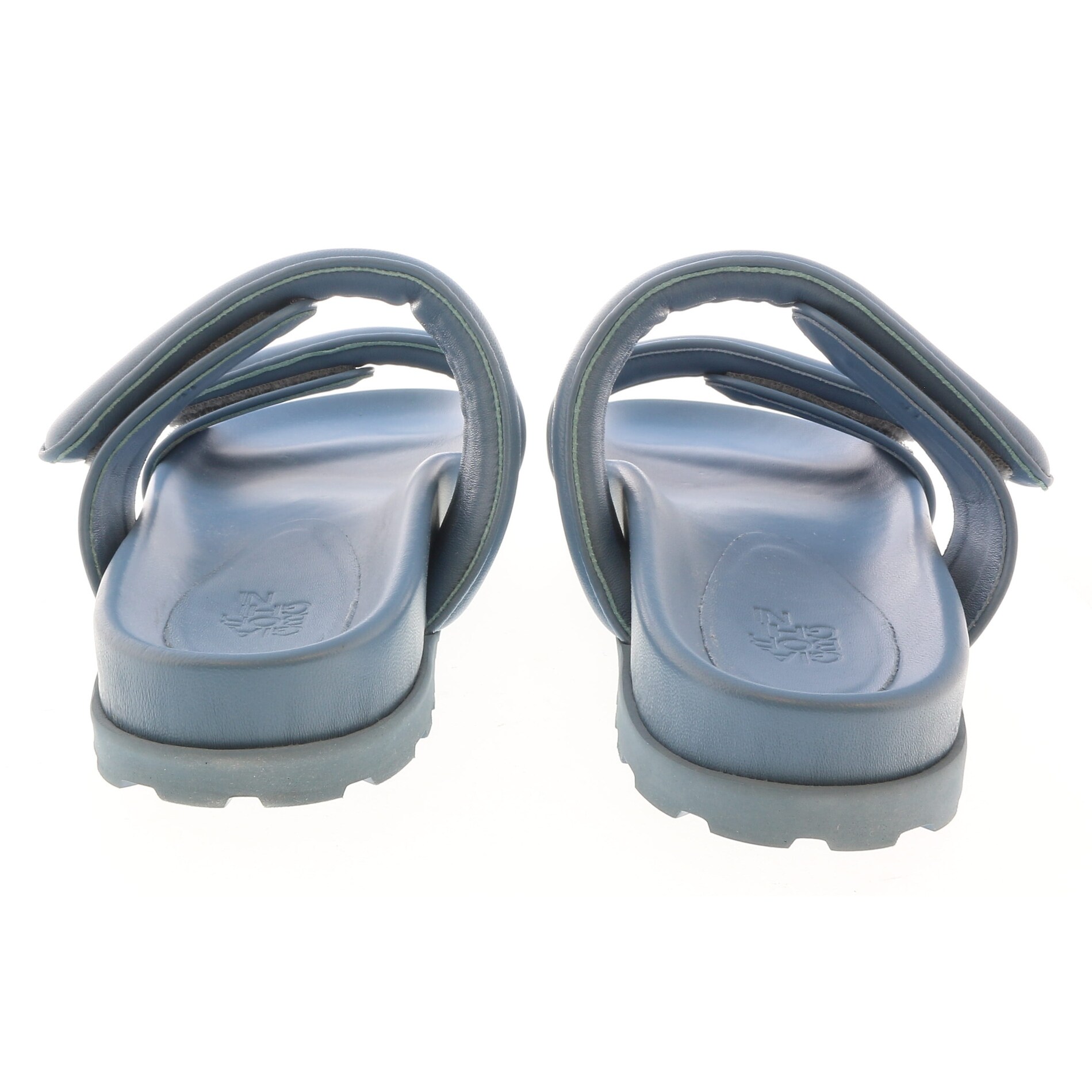 Gia Borghini Lead Blue Gia x Pernille Double Strap Leather 