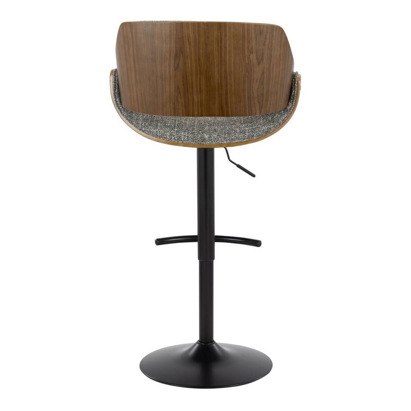 Carson Carrington Svetlana Adjustable Bar Stool with Rounded T Footrest (Set of 2)