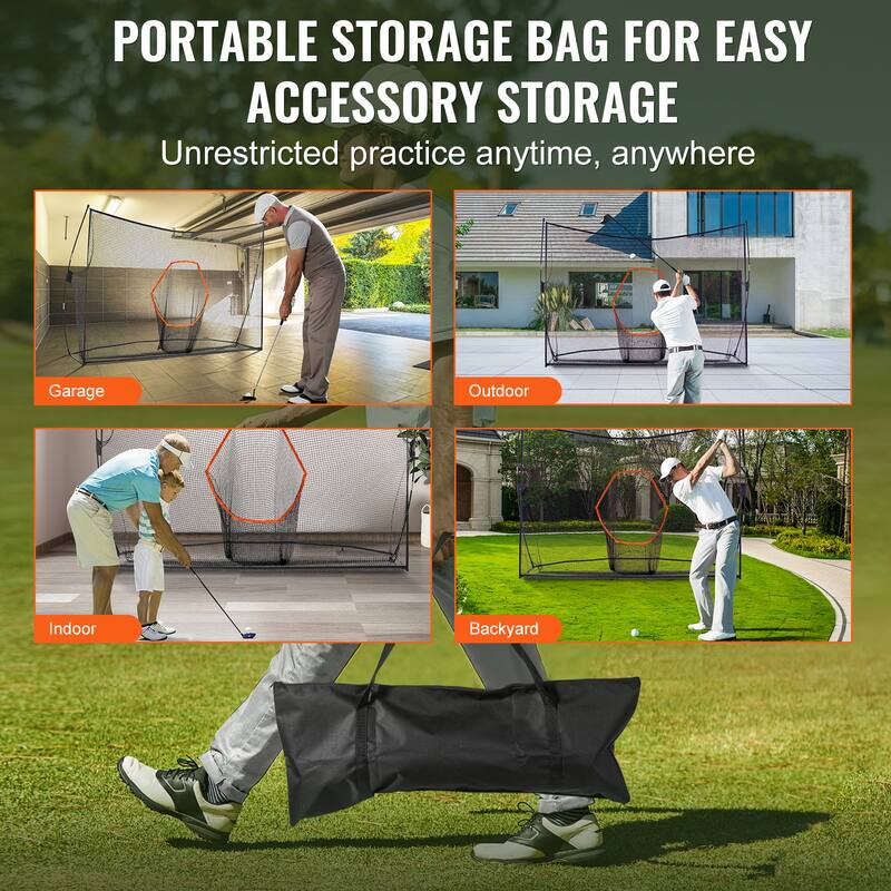 Golf Practice Hitting Net, Huge Personal Driving Range for Indoor or Outdoor Use, Portable Home Golf Aid Net
