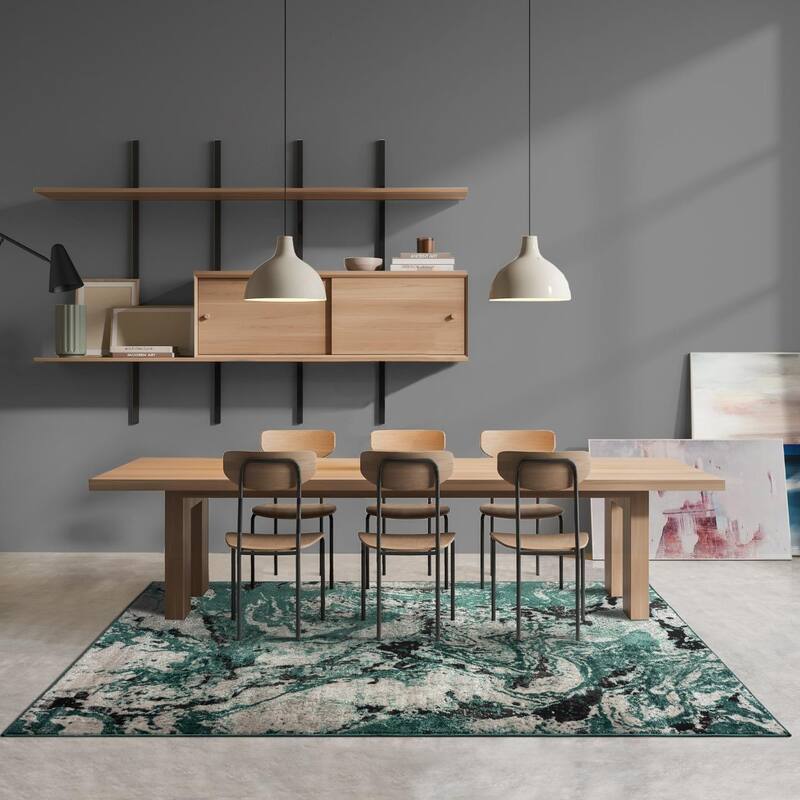 Luxe Weavers Modern Abstract Marble Swirl Area Rug, Indoor Carpet