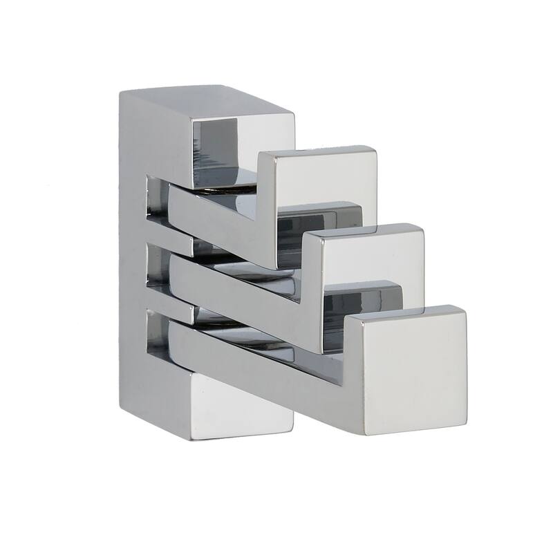 Alno A6485 Linear 5/8" Wide Solid Metal Modern Triple Swivel Arm - Polished Chrome