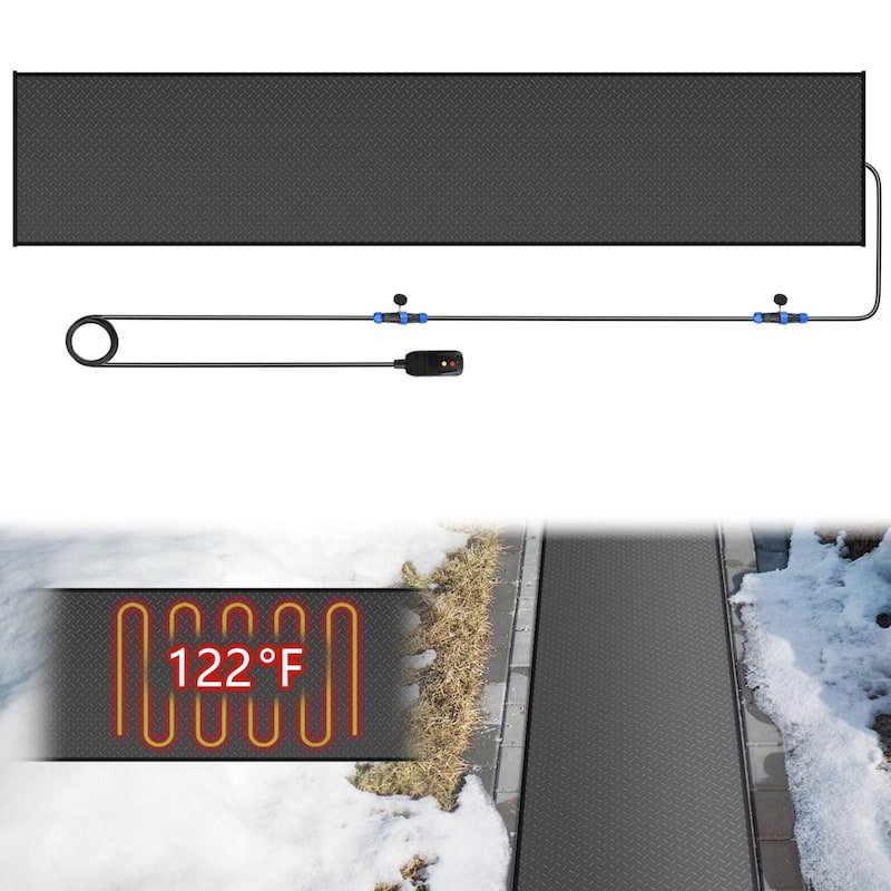 DoCred Heated Snow Melting Mat for Decks and Sidewalks