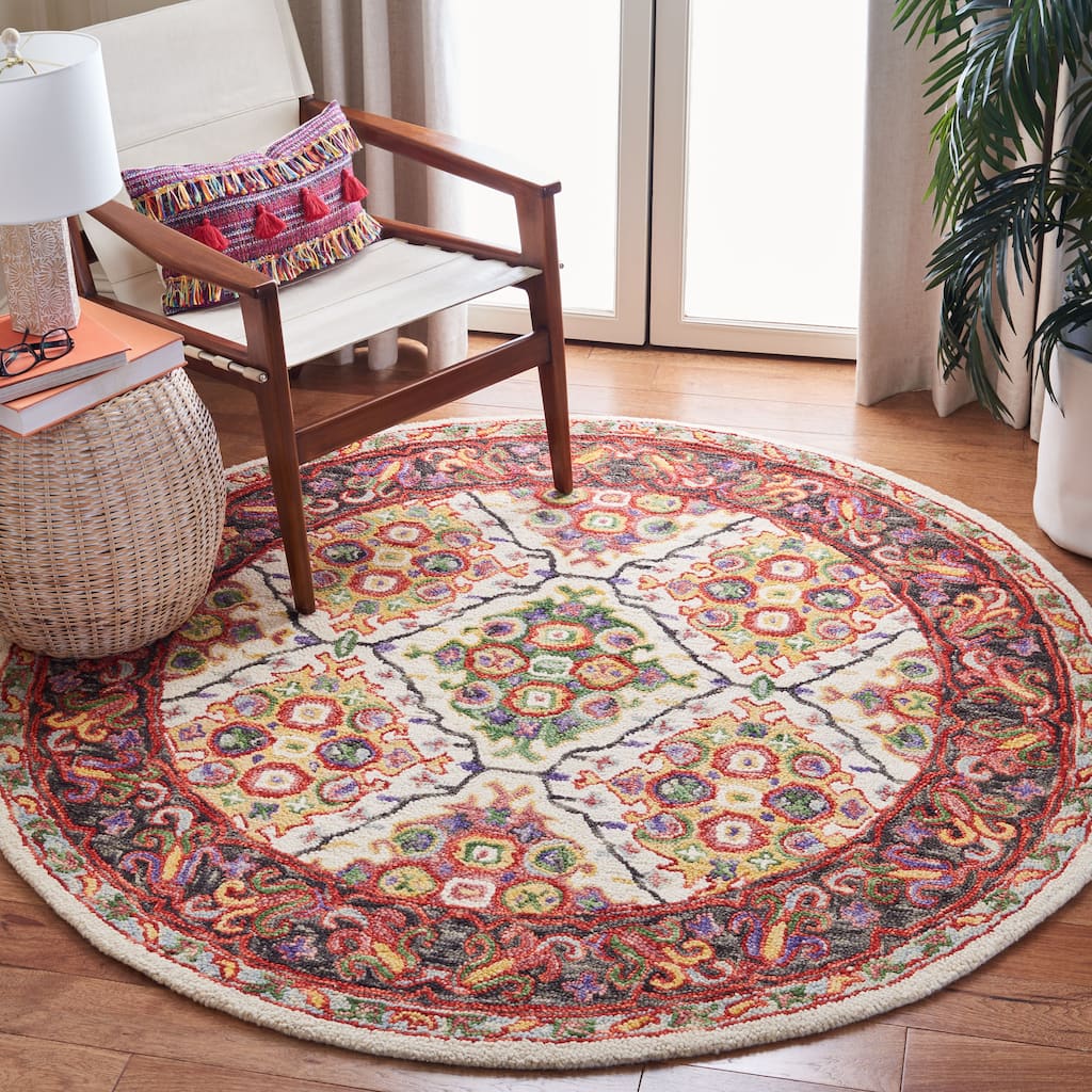 SAFAVIEH Handmade Trace Summer Oriental Wool Rug