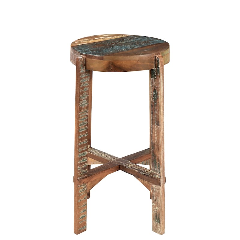 Bengal reclaimed wood bar stool - 30