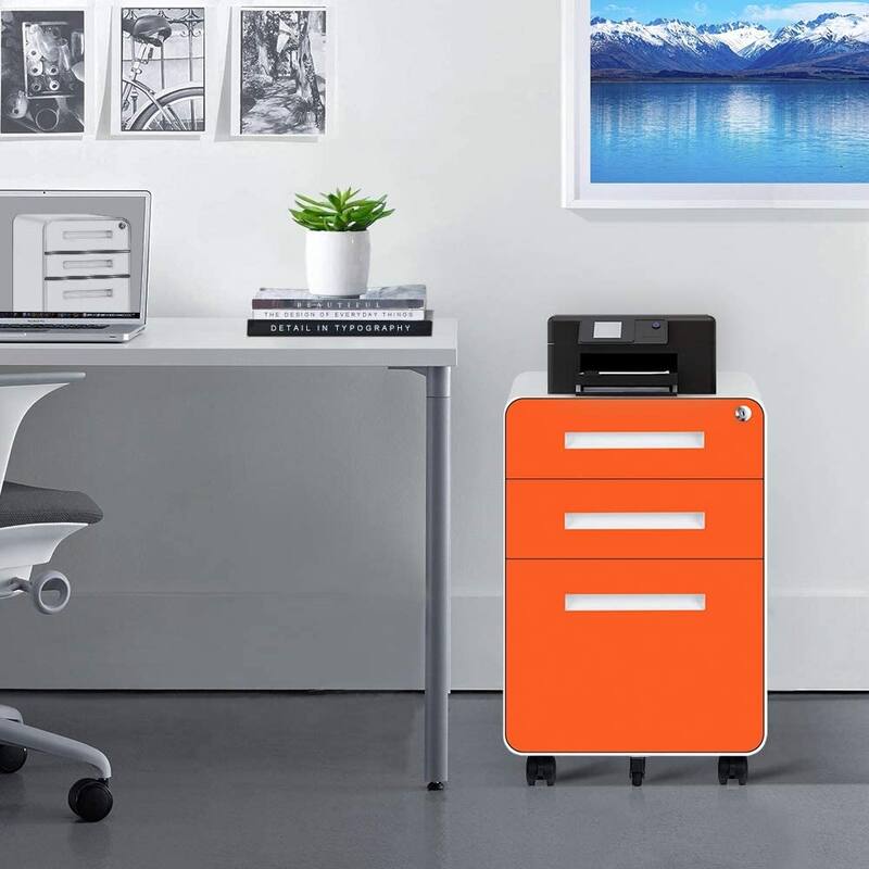 3 Drawer Mobile/Vertical File Cabinet for Home Office