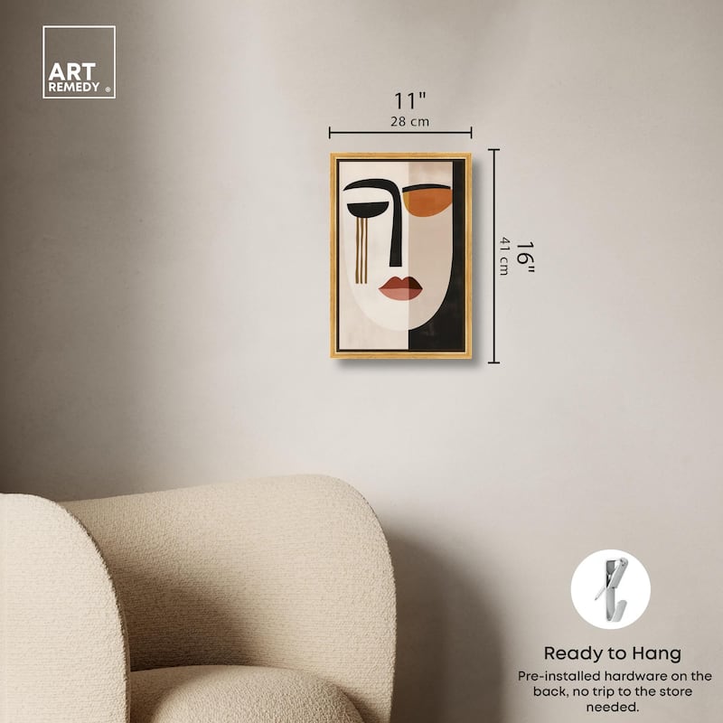 Face Moderne III Canvas by Art Remedy