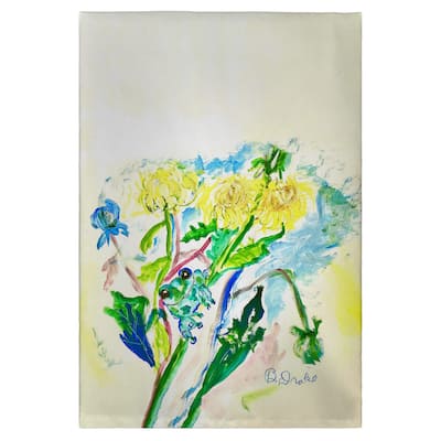Frog & Flowers Guest Towel - 20x20