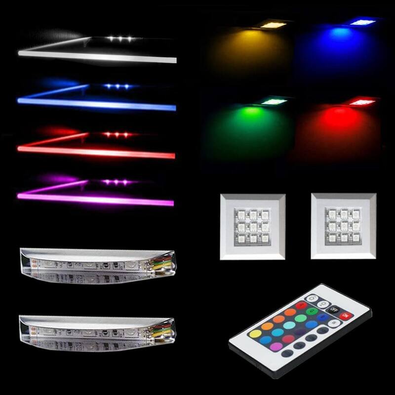 LED Light Kits - LED Clip and LED Puck Sets - 2 CLIPS 2 PUCKS